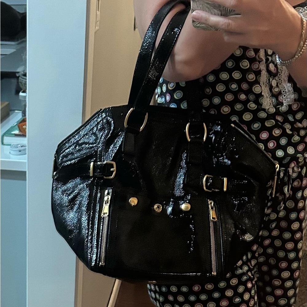 💯 YSL Yves Saint Laurent / Patent “Downtown” - Picture 2 of 15